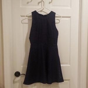 Navy blue Chevron banana republic dress OP